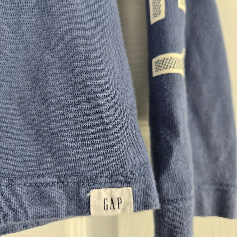 Baby‎ Gap X Disney Hooded Mickey Mouse T-shirt  Size 5T Blue Organic Cotton